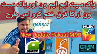 Paksat mm1 38.2 east and Paksat 1R 38 east setting on same satellite dish antenna easy installation