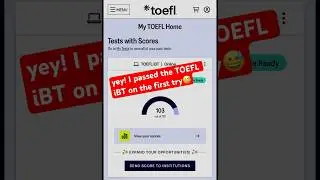 Passed TOEFL iBT on the first try #toeflibt #toefltest #toefl2025 #toeflonline #toefl #englishtest