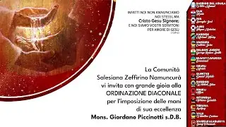 IN DIRETTA - Ordinazione Diaconale - 28 GIUGNO 2025