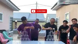 Permainan Hari Keluarga | Menara Cawan | Kecoh habis semua 🤣