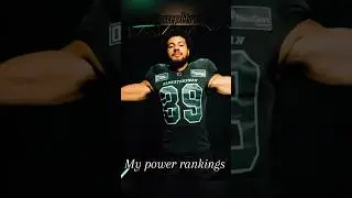 My CFL power rankings