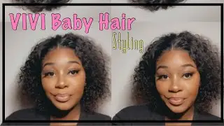 VIVI Baby hair review PART 2 | Watch me quickly style this wig/GRWM  😎