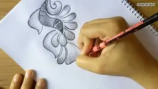 New year pencil Mehedi design on paper || pencil Mehedi design || Pencil drawing || Sketches