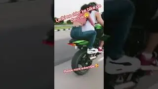 #ladki ne rider ke bike par dar Gai😮#growth my account and please more subscribe @madhurendra_1996