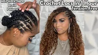 Knotless Braidless Realistic Crochet Faux Boho Locs W/ Illusion Parts |Protective Style ft Toyotress