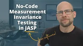 Бесплатное тестирование инвариантности измерений без написания кода на JASP