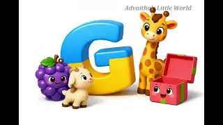 G for Grapes 🍇 | Learn Letter G | ABC Alphabet Song for Kids | 3D Animation