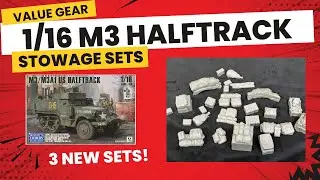 VALUE GEAR 1/16 Detail Stowage set for AHHQ M3 Halftrack