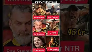 RRR Movie Cast Fees? #shorts #rrr#ramcharan#jrntr#ajaydevgan#shortvideo