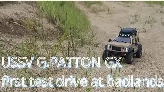 USSV G.PATTON (= RHINO GX) first test drive at badlands (based on P-408 chassis)