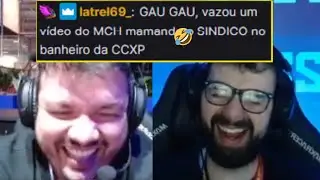 Gaules CHOROU de RIR com suposto v&iacute;deo vazado do MCH mamand* SINDICO no banheiro