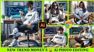Trading stock Market Ai Photo editing | 3d Ai Image stock Market boy and girl | Bing Ai Photo Create