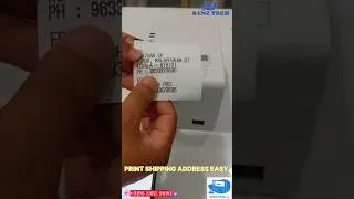 SHIPPING & COURIER ADDRESS PRINT EASY