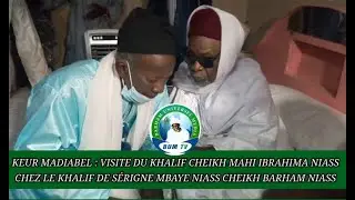 Keur Madiabel: visite du khalif cheikh mahi i.niass à cheikh barham Sérigne mbaye Niass ce 20/09/20