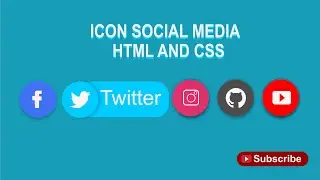 Icon website HTML & CSS
