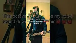 Hear my demonic vocals! #metal #bassguitar #originalmusic #voicefx