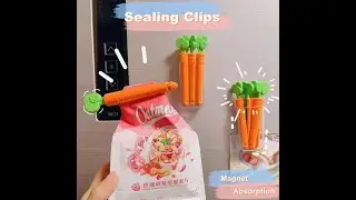 5 Pcs Food Sealing Clip with Box Fridge Magnet Kitchen Storage Food Snack Seal Sealing Bag