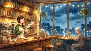 A Rainy Day at My Cozy Bookshop Caf&eacute; | Relaxing ASMR Story for Sleep & Rain Sounds