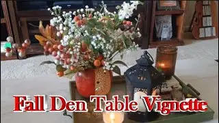 Fall Den Table Vignette