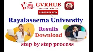 Rayalaseema University Degree Results||RU PG Results || RU Results 2022|| RU Results|| RU UG Results