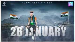 26 January Photo Editing In PicsArt 2021 - Republic Day Photo Editing - Ghaus Editz