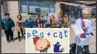 Peg Plus Cat theme song by Hawkes, Erskine, and Jackson.  Sung by Encore Chorus at Humberpalooza