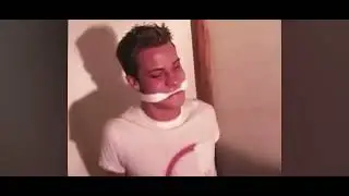 Handsome young man tickled