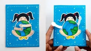 Environment Day / Earth Day Card Making at Home | Environment Day Craft | Environment Day Card