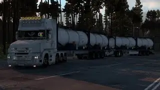 Scania T730 Double Container Trailer ---- ETS 2