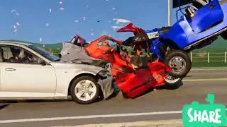 Игра Beamng Drive разбилась! 😱 Нет ремня безопасности #beamngdrive #авария