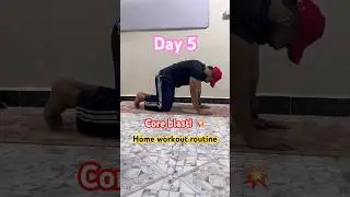 5/60 home workout abs routine #shorts #fitness #motivation