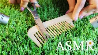 ASMR - How Hairdressers Cut their Grass - No Talking