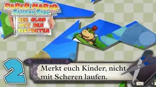 Mario zerst&uuml;ckelt Kleinkind mit Schere ⭐[ 2 ] 🌟 Paper Mario Sticker Star - Gemeinsames Leiden