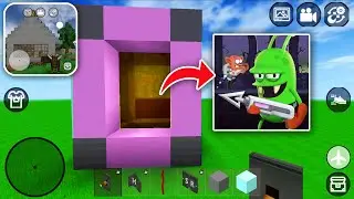 How to Make a PORTAL to ZOMBIE CATCHER in MINI BLOCK CRAFT 3D