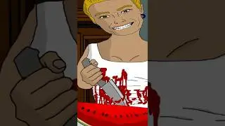 The Watermelon Stabber 🍉 #animation #horrorshorts #scary #spookytales #horrorstory #redditstories