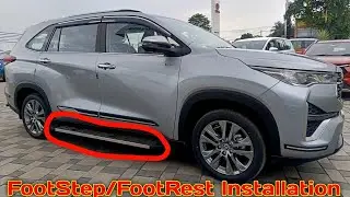 2025 New Toyota Innova Hycross FootStep/Footrest Installation Video #hycrossaccessories 