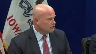 Acting AG Whitaker visits home state for speech