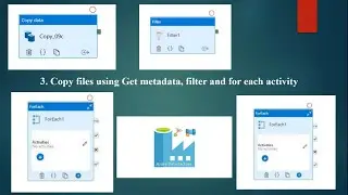 How to Copy files using Get metadata, filters and for each activity? | ADF | SQL