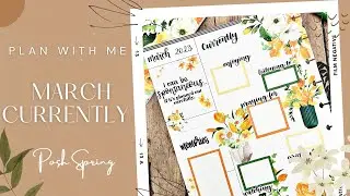 PLAN WITH ME | MARCH CURRENTLY PAGE | POSH SPRING
