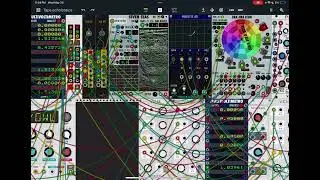 spaceship control room tape echo modular synth patching vcv rack mirack iOS synth music #noise