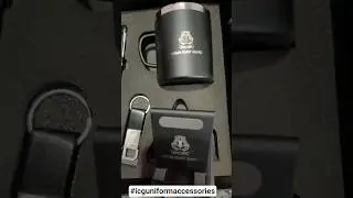 Black Color Combo Set IndianCoast Guard#memorablegifts #customisedgifts #icguniformaccessories #icg