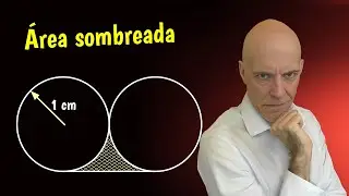 Dos círculos, una solución | Hallar el área sombreada🧐
