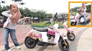 nelsa naik motor mini scoopy