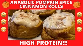 ANABOLIC PUMPKIN SPICE CINNAMON ROLLS Recipe || HIGH PROTEIN || Shredding Meal Plan Sweet Dessert