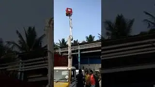 manlift basket on pickup crane