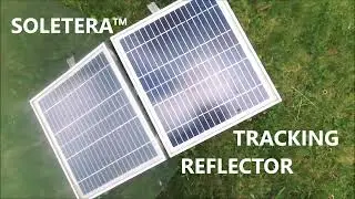 FIRST EVER Tracking mirrored reflector boosted passive sponge cooled Solar PV PATENT PENDING