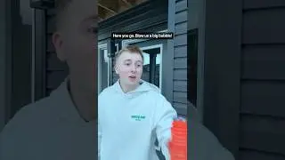 Toddler Blows His First Bubble #Shorts