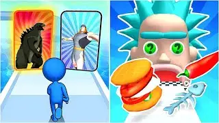 Satisfying mobile Games - Sandwich Run | Monster Draft - Gameplay Walkthrough Video Game Live - PDYR