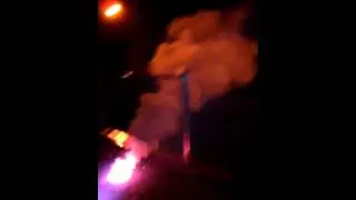 Massive homemade smoke bomb