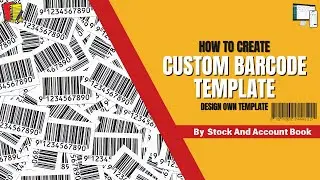 How To Create Barcode Template in Stock And Account Book Software | Barcode Printing | #barcode